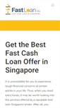 Mobile Screenshot of fastloan.sg